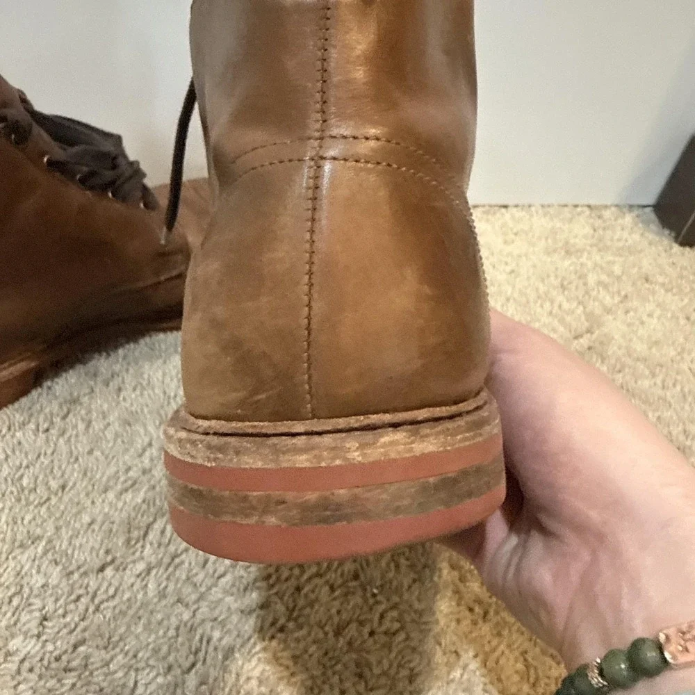 Allen Edmonds Patton Chukka Boots Mens Size 14 Brown Leather Waterproof Sole